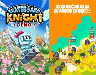 『Skateboard Knight / スケボーナイト』、 『Dungeon Sweeper Plus』 両タイトルが「Steam Nextフェス」に参加 無料体験版配信中